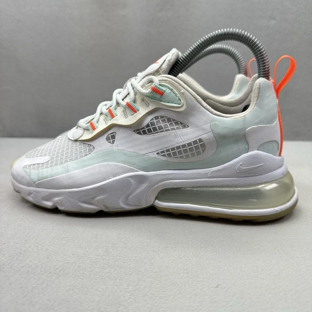 Womens Size 6 Nike Air Max 270 React Shoes White Hyper Crimson Teal Tint Sneaker